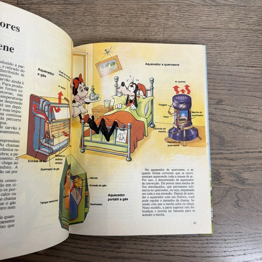 Vtg 1982 WALT DISNEY'S A Casa Saiba Funciona How It Works In The Home Portuguese